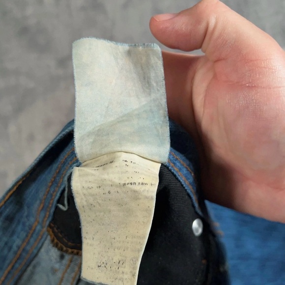 Naked & Famous Jeans Mens 34 Blue Selvedge Denim Weird Guy Big Slub Japan - Picture 14 of 14